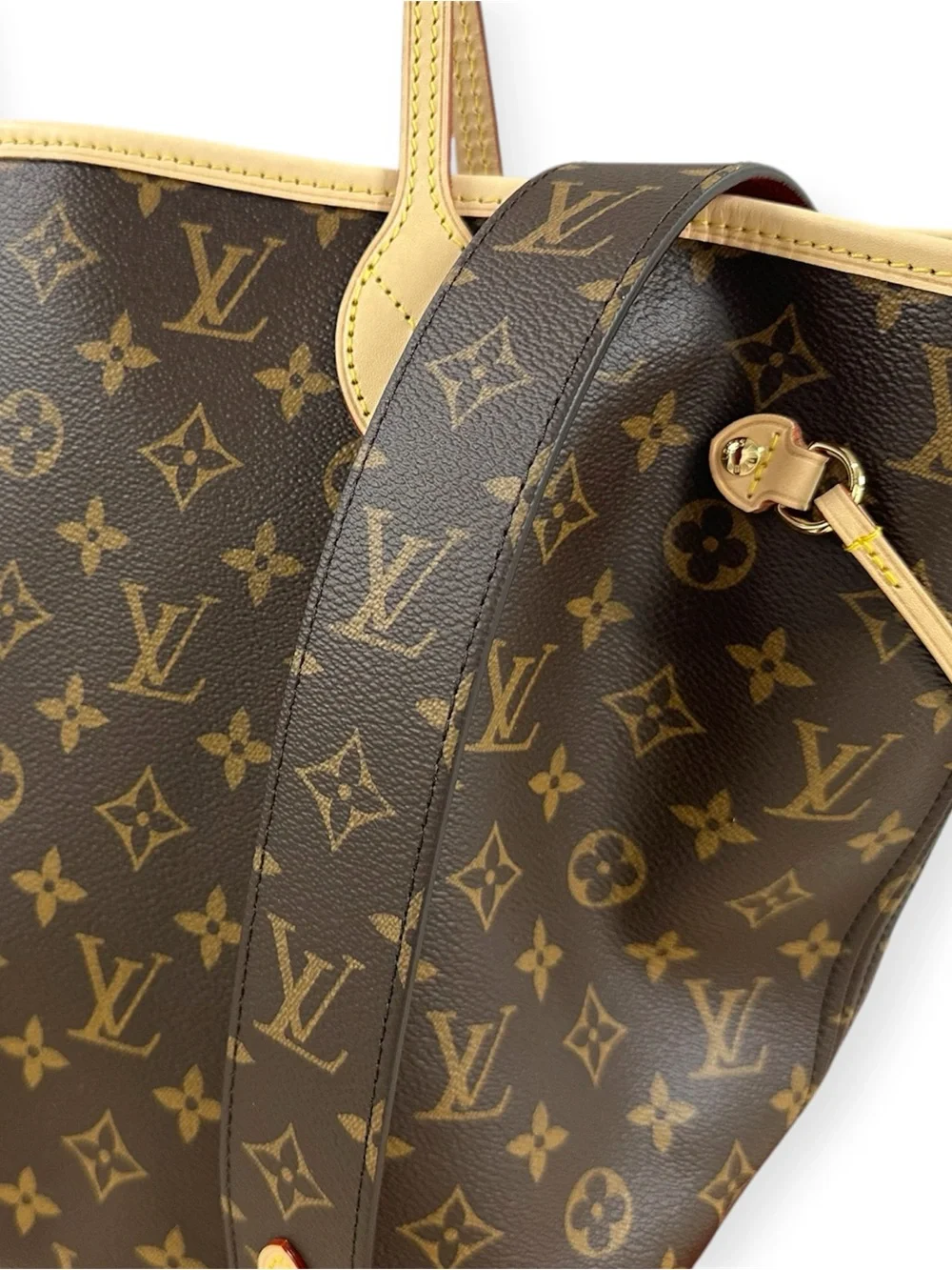 New Louis Vuitton Neverfull Bandouliere Inside Out MM Monogram Reversible M12096 - Picture 10 of 16